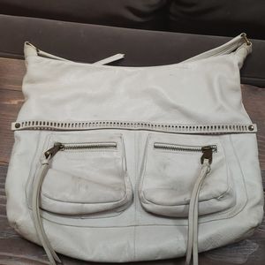 Soft grey leather purse by Sundance